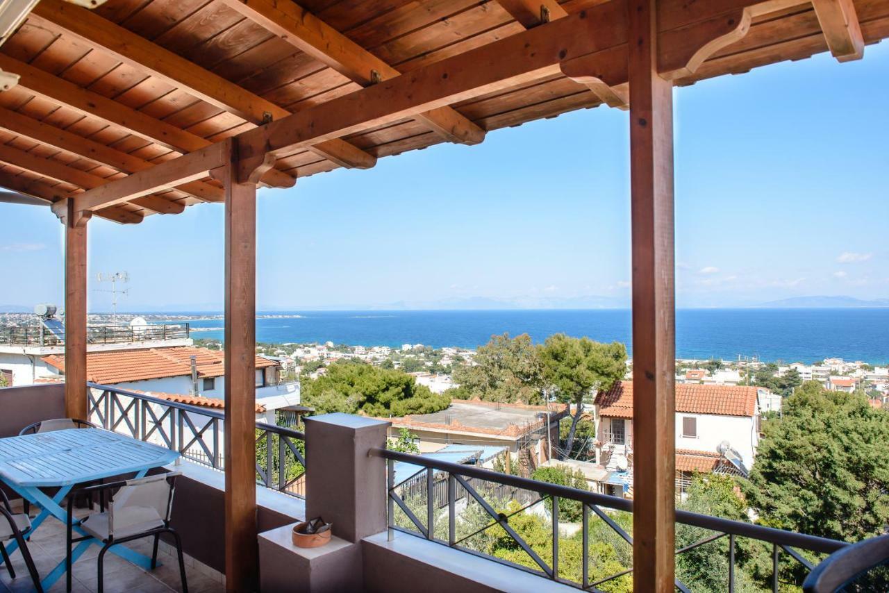 Peris Panoramic Villa Near Athens Airport Paralia  Extérieur photo